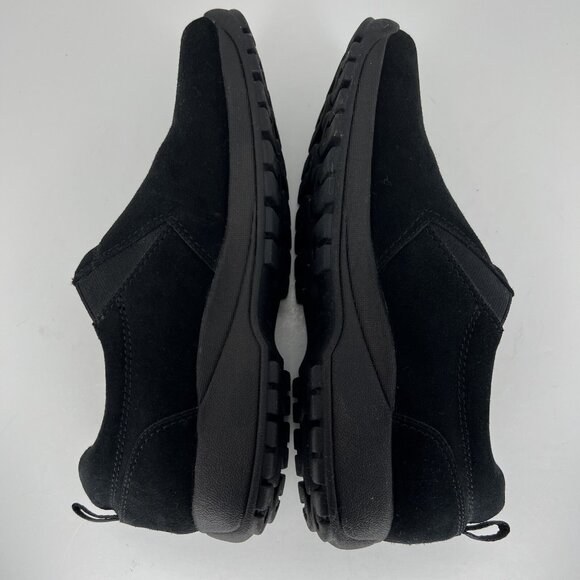 Sonoma Life Style Womens Size 10 Solid Jet Black Suede Slip-On Comfort Shoes - Picture 6 of 9